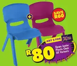 Shoprite Zeus Junior Plastic Chair offer