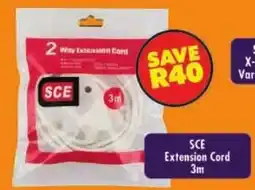 Shoprite SCE Extension Cord 3m offer