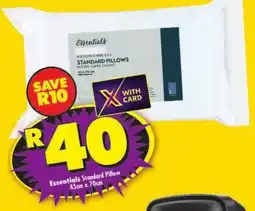 Shoprite Essentials Standard Pillow offer
