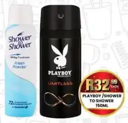 Take 'n Pay Playboy/ Shower to Shower offer