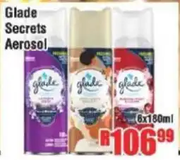 Devland Cash And Carry Glade Secrets Aerosol offer