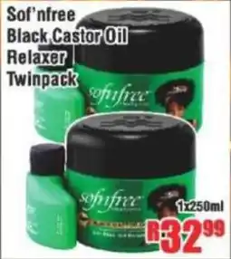 Devland Cash And Carry Sof'nfree Black Castor Oil Relaxer Twinpack offer