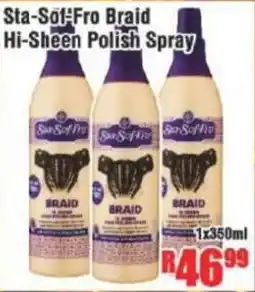 Devland Cash And Carry Sta-Sof-Fro Braid Hi-Sheen Polish Spray offer