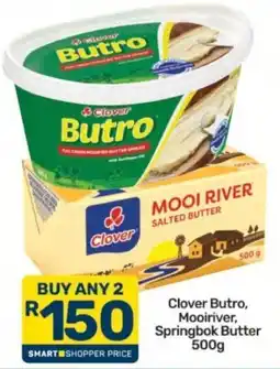 Pick n Pay Clover Butro, Mooiriver, Springbok Butter offer