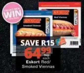 Checkers Eskort Red/Smoked Viennas offer