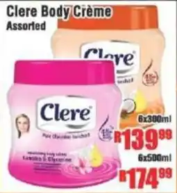 Devland Cash And Carry Clere Body Crème Assorted offer