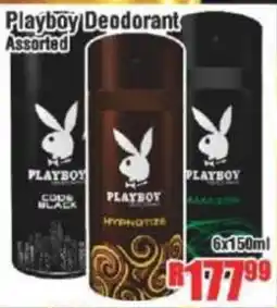 Devland Cash And Carry Playboy Deodorant Assorted offer