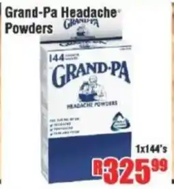 Devland Cash And Carry Grand-Pa Headache Powders offer