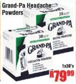 Devland Cash And Carry Grand-Pa Headache Powders offer