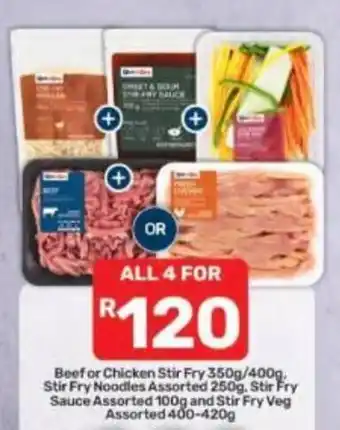 Pick n Pay Beef or Chicken Stir Fry Assorted offer