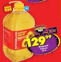 Shoprite Ritebrand Sunflower Seed Oil offer