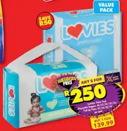 Shoprite Lovies pull-up pants offer