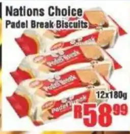 Devland Cash And Carry Nations Choice Padel Break Biscuits offer