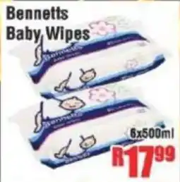 Devland Cash And Carry Bennetts Baby Wipes offer