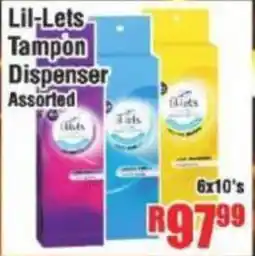 Devland Cash And Carry Lil-Lets Tampon Dispenser Assorted offer