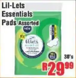 Devland Cash And Carry Lil-Lets Essentials Pads Assorted offer