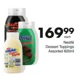 Save Hyper Nestlé Dessert Toppings Assorted offer