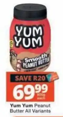 Checkers Yum Yum Peanut Butter offer