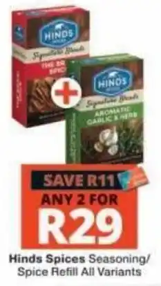 Checkers Hinds Spices Seasoning/Spice Refill offer