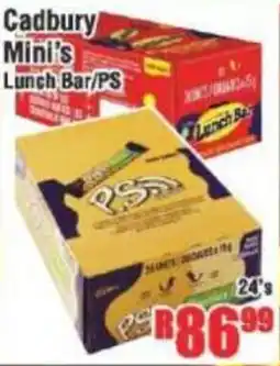 Devland Cash And Carry Cadbury Mini's Lunch Bar/PS offer