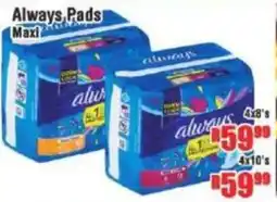 Devland Cash And Carry Always Pads Maxi offer