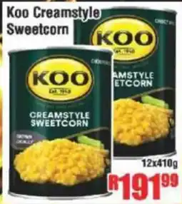 Devland Cash And Carry Koo Creamstyle Sweetcorn offer