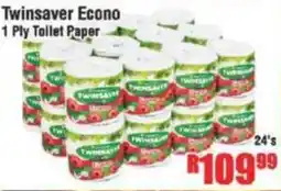 Devland Cash And Carry Twinsaver Econo 1 Ply Toilet Paper offer