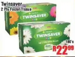 Devland Cash And Carry Twinsaver 2 Ply Facial Tissue offer