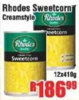 Devland Cash And Carry Rhodes Sweetcorn Creamstyle offer