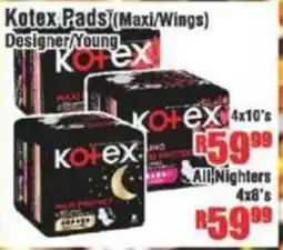 Devland Cash And Carry Kotex Pads (Maxi/Wings) Designer/Young offer
