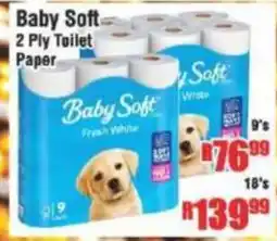 Devland Cash And Carry Baby Soft 2 Ply Toilet Paper offer