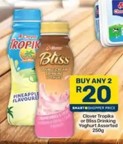 Pick n Pay Clover Tropika or Bliss Drinking Yoghurt Assorted offer