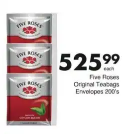 Save Hyper Five Roses Original Teabags offer