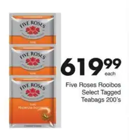 Save Hyper Five Roses Rooibos Select Tagged Teabags offer