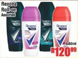 Devland Cash And Carry Rexona Roll-on Assorted offer