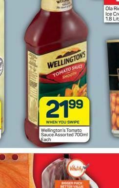 Pick n Pay Wellington's tomato sauce offer