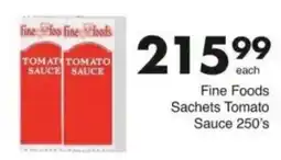 Save Hyper Fine Foods Tomato Sauce Sachets offer