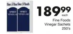 Save Hyper Fine Foods Vinegar Sachets offer