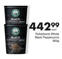 Save Hyper Robertsons Whole Black Peppercorns offer