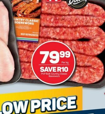 Pick n Pay Hypermarket Pnp boerewors offer