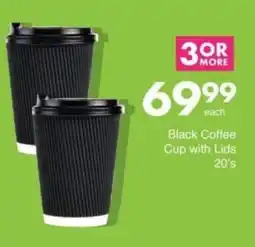 Save Hyper Black Coffee Cup with Lids offer