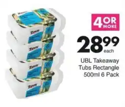 Save Hyper Zeus UBL Takeaway Tubs Rectangle offer