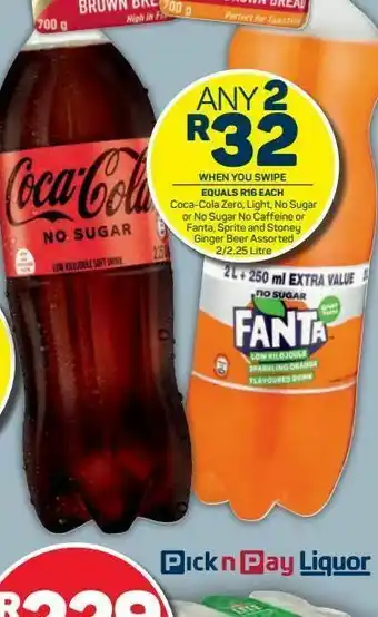 Pick n Pay Hypermarket Coca-cola, fanta 2 offer