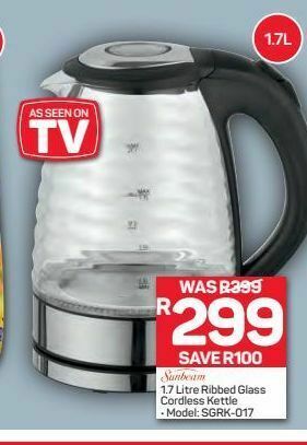 Pick n Pay Hypermarket Sunbeam kettle offer