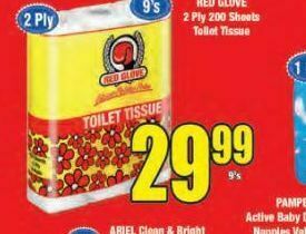 Boxer Red glove toilet paper offer