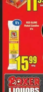 Boxer Red glove candle offer