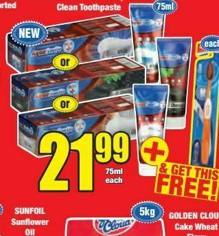 Aquafresh toothpaste