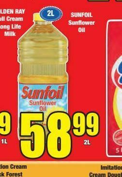 Boxer Sunfoil sunflower oil offer