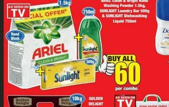 Boxer Ariel washing powder offer