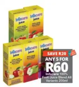 Checkers Infacare 100% Fruit Juice Blend All Variants offer